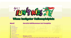 Desktop Screenshot of fun4kids.at